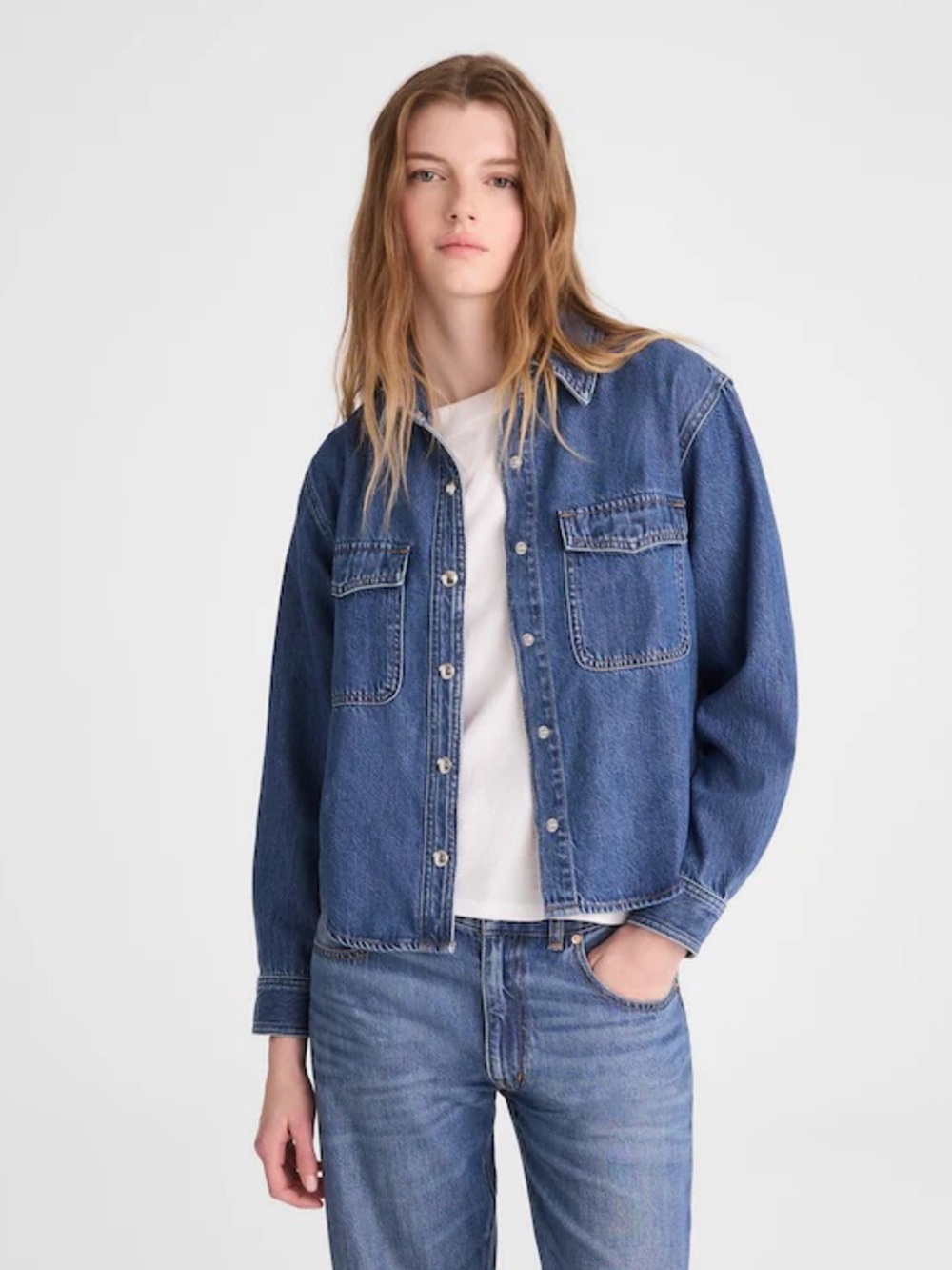 NWT Madewell Airy Denim Shirt-Jacket